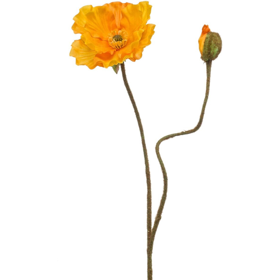 Emerald - Kunstbloem Klaproos 74cm geel - Kunstplant voor binnen Emerald - Kunstbloem Klaproos 74cm geel - Kunstplant voor binnen afbeelding 1