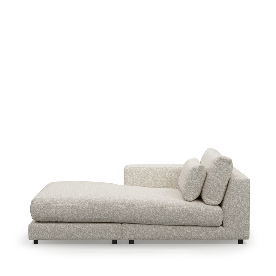 Stephen Chaise Longue Left, bouclé, simply white afbeelding 1