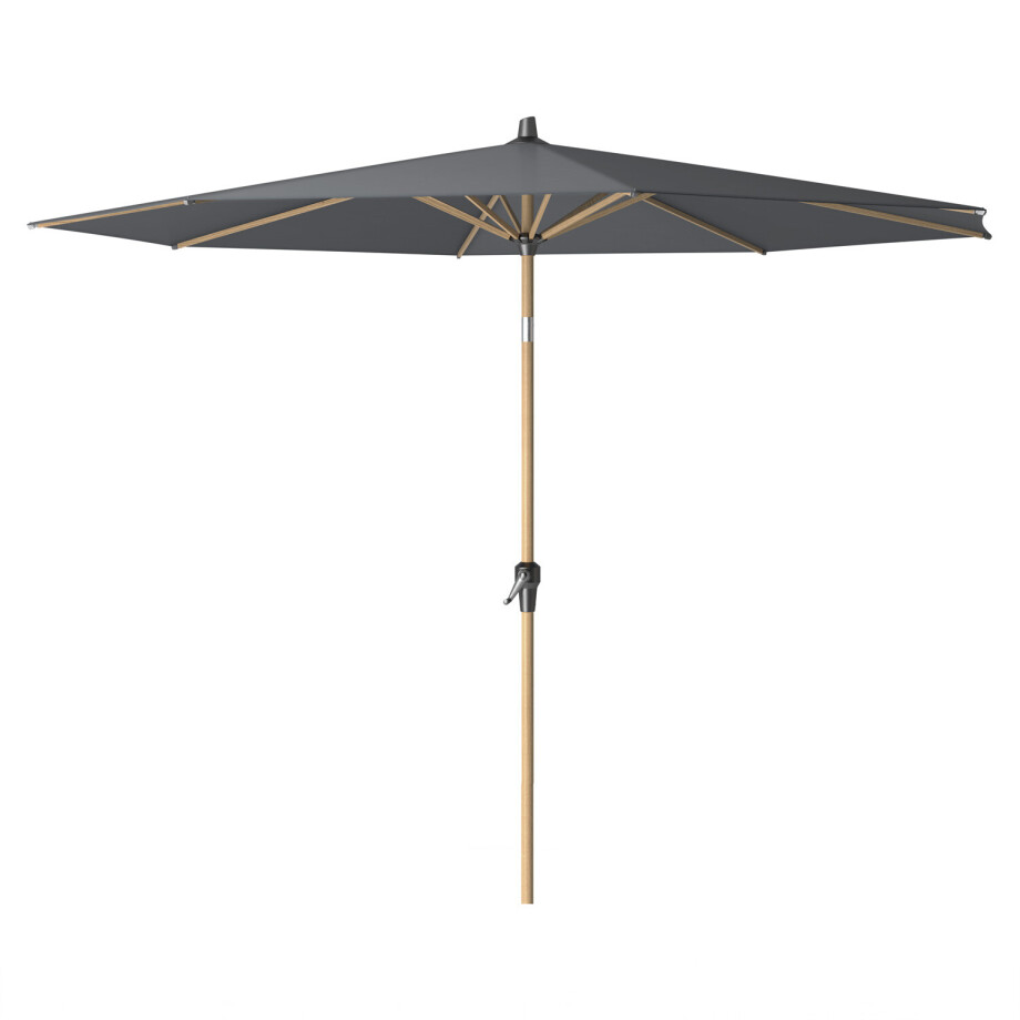 Parasol Riva 300cm teak (Antraciet) afbeelding 