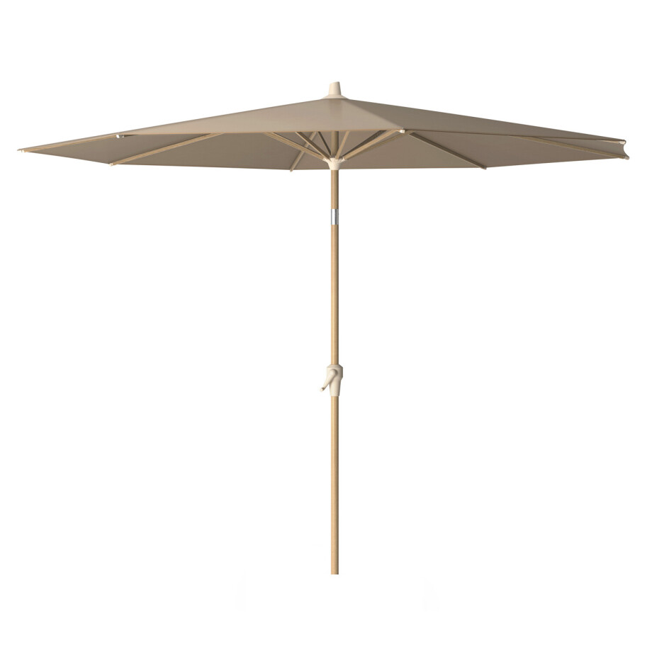 Parasol Riva 300cm teak (Taupe) afbeelding 