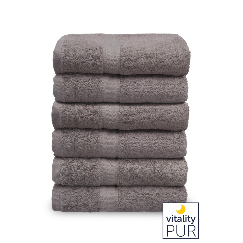 Set van 6 handdoeken Soft | Vitality Pur afbeelding 1
