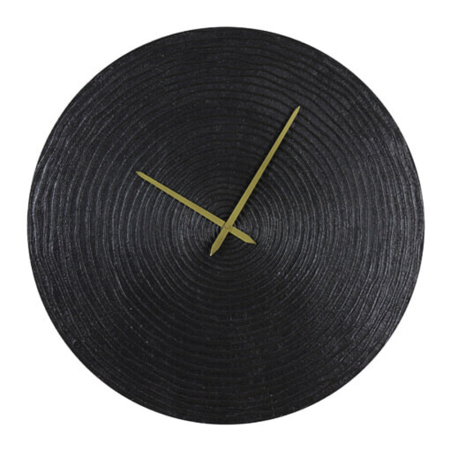 Light & Living Klok 'Cervino' 58cm, kleur Antiek Zwart Light & Living Klok 'Cervino' 58cm, kleur Antiek Zwart afbeelding 1