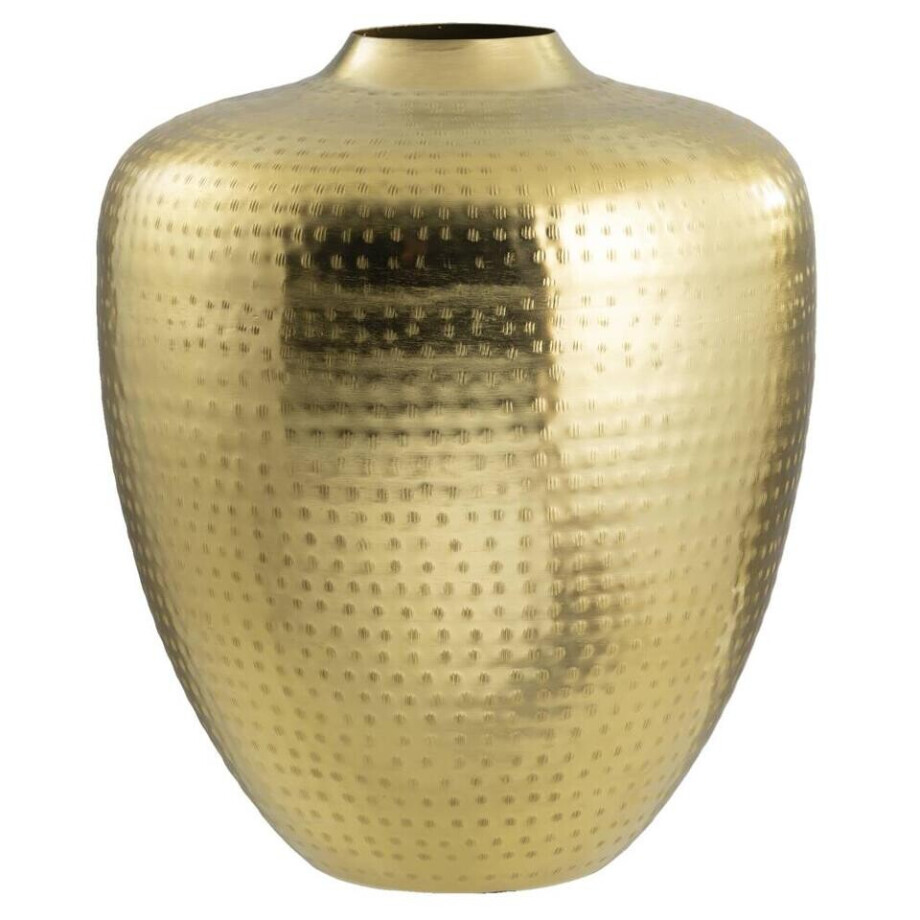 Leen Bakker - Vaas Grado - Goudkleur - 35,5xØ30 Cm - Metaal - Goudkleurig - B35.5 Cm afbeelding 1