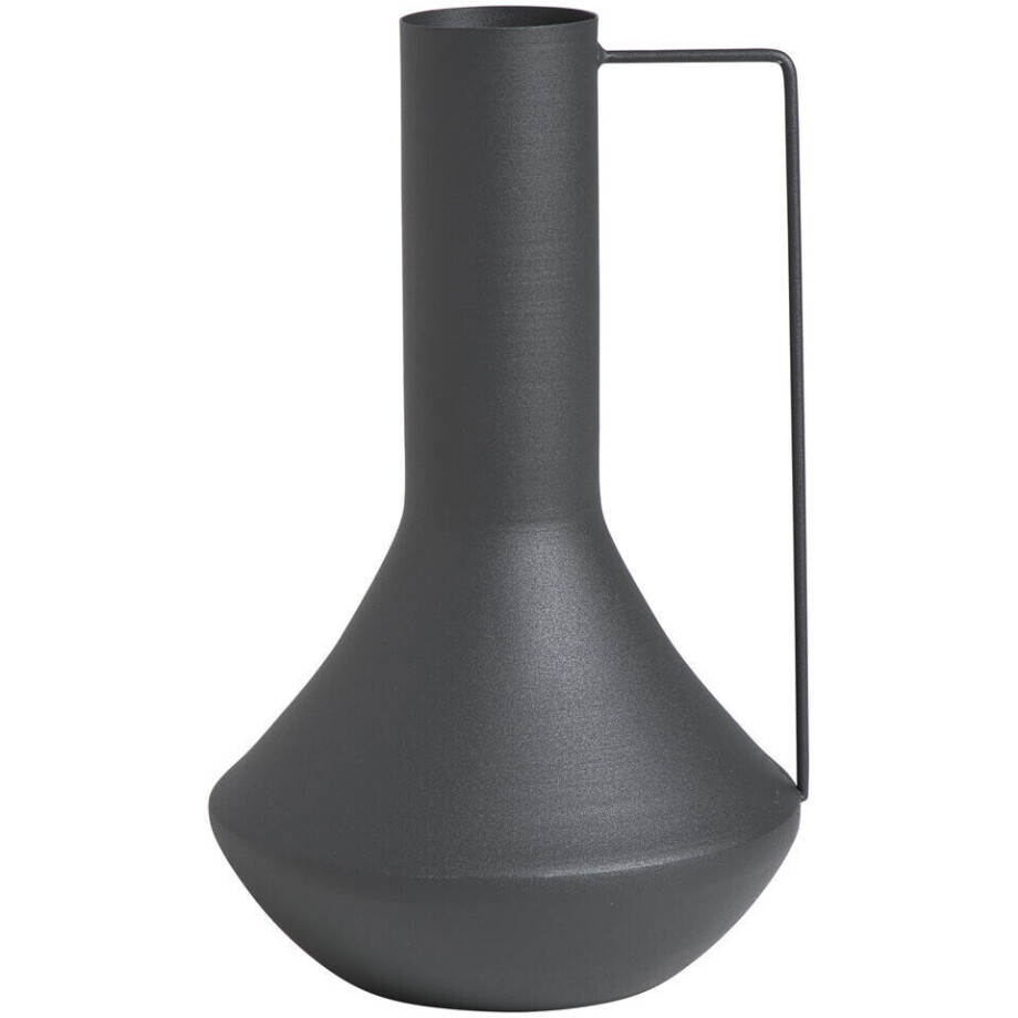Leen Bakker - Vaas Maan - 35,2x21,8x7,2 Cm - Metaal - Zwart - 7.2x21.8x35.2 Cm Leen Bakker - Vaas Maan - 35,2x21,8x7,2 Cm - Metaal - Zwart - 7.2x21.8x35.2 Cm afbeelding 1