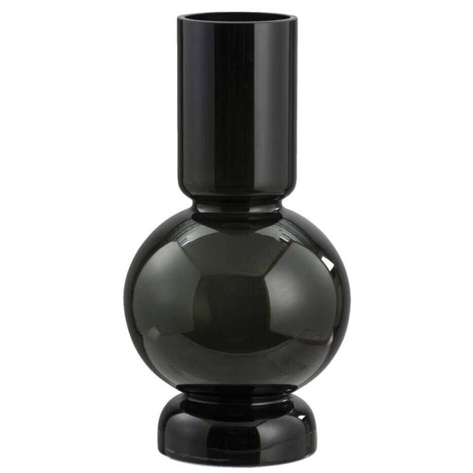 Leen Bakker - Vaas Niro - - 35xØ17 Cm - Glas - Zwart afbeelding 1