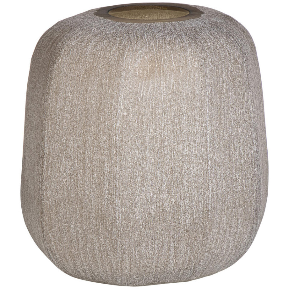 Leen Bakker - Vaas Bolia - Zandkleur - 24xØ23 Cm - Glas - Beige Leen Bakker - Vaas Bolia - Zandkleur - 24xØ23 Cm - Glas - Beige afbeelding 1