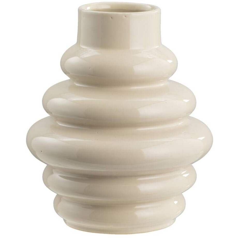 Leen Bakker - Vaas Arnica - Off-white - 30xØ25 Cm - Keramiek - Wit#Crème Leen Bakker - Vaas Arnica - Off-white - 30xØ25 Cm - Keramiek - Wit#Crème afbeelding 1