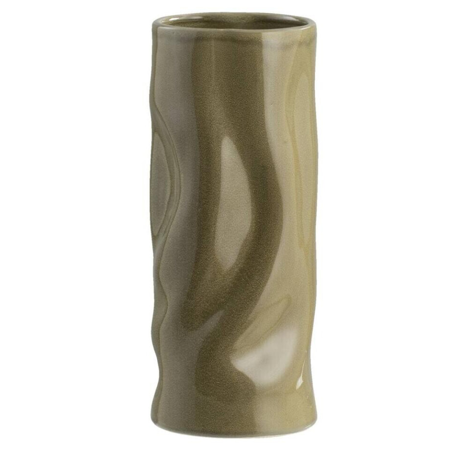 Leen Bakker - Vaas Setro - - 29xØ12 Cm - Keramiek - Groen afbeelding 1