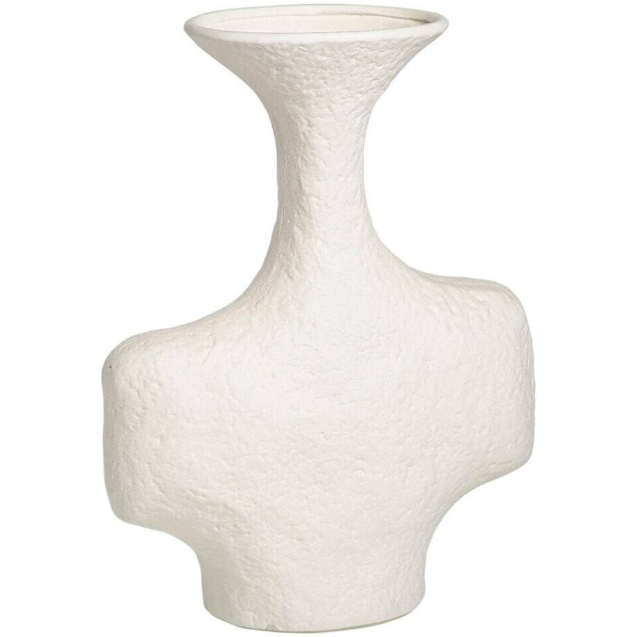 Leen Bakker - Vaas Dust - Off-white - 30x24x9 Cm - Keramiek - Crème Leen Bakker - Vaas Dust - Off-white - 30x24x9 Cm - Keramiek - Crème afbeelding 1