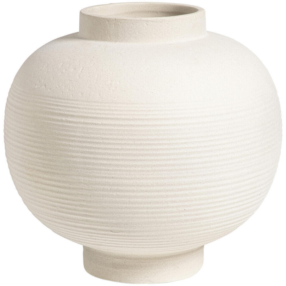 25% korting - Leen Bakker - Vaas Sophie Off-white - 27,5xØ28,5 Cm - Keramiek - Wit#Crème - H27.5 Cm afbeelding 1