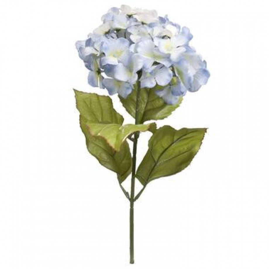 Kunstbloem Hortensia - blauw - Leen Bakker afbeelding 1