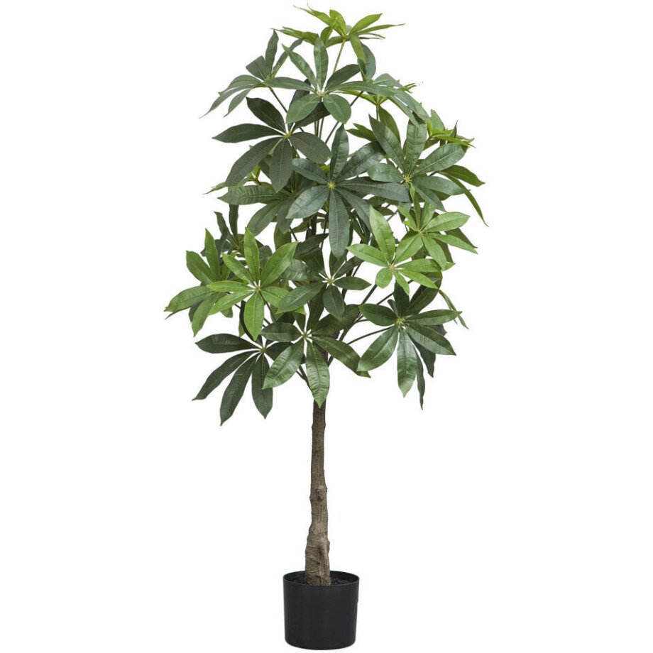 Leen Bakker - Kunstboom Geldboom In Pot - 140 Cm - Kunststof - Groen afbeelding 1