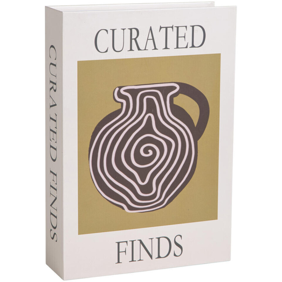 Leen Bakker - Opbergboek Curated - 5x23x16 Cm - Papier - Geel afbeelding 1