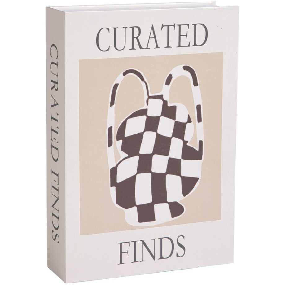 Leen Bakker - Opbergboek Curated - 5x23x16 Cm - Papier - Rood Leen Bakker - Opbergboek Curated - 5x23x16 Cm - Papier - Rood afbeelding 1