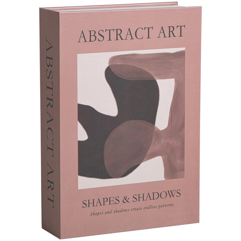 Leen Bakker - Opbergboek Abstract Art - Terra - 5x23x16 Cm - Papier - Rood Leen Bakker - Opbergboek Abstract Art - Terra - 5x23x16 Cm - Papier - Rood afbeelding 1