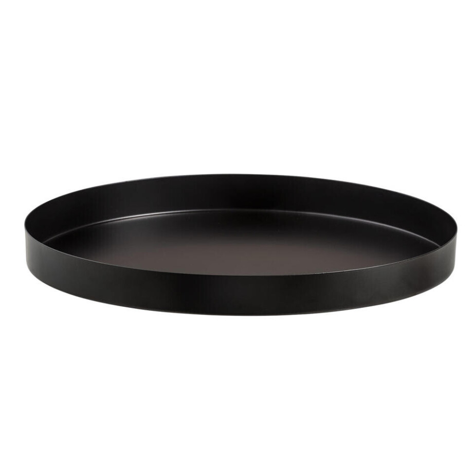 Leen Bakker - Dienblad Fenno Decoratief - - Ø30 Cm - Metaal - Zwart afbeelding 1