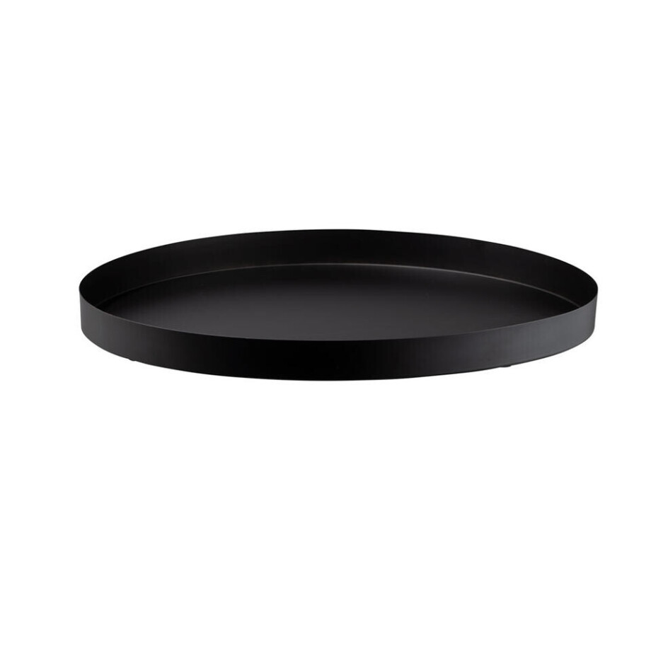 Leen Bakker - Dienblad Fenno - - Ø52 Cm - Metaal - Zwart afbeelding 1