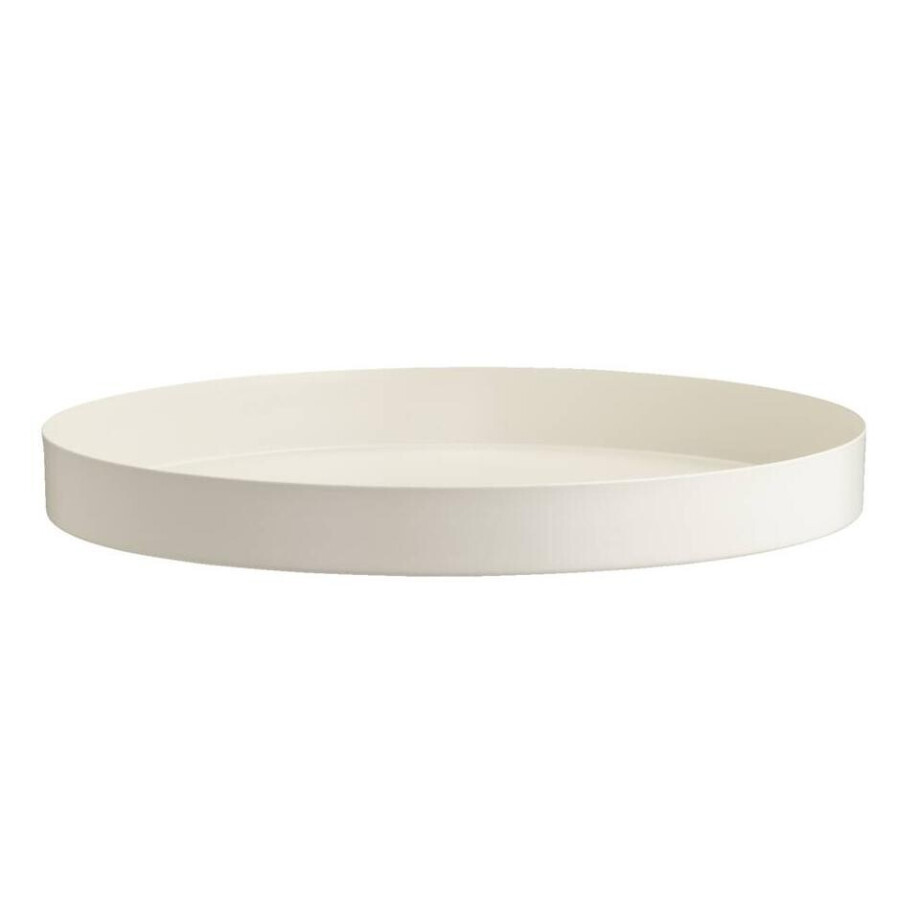 Leen Bakker - Dienblad Fenno Decoratief - Kleurig - Ø30 Cm - Metaal - Crème afbeelding 1