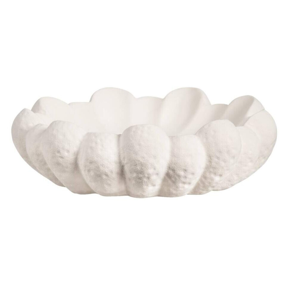 Leen Bakker - Dienblad Poppy - - 6xØ22 Cm - Stoneware - Wit Leen Bakker - Dienblad Poppy - - 6xØ22 Cm - Stoneware - Wit afbeelding 1