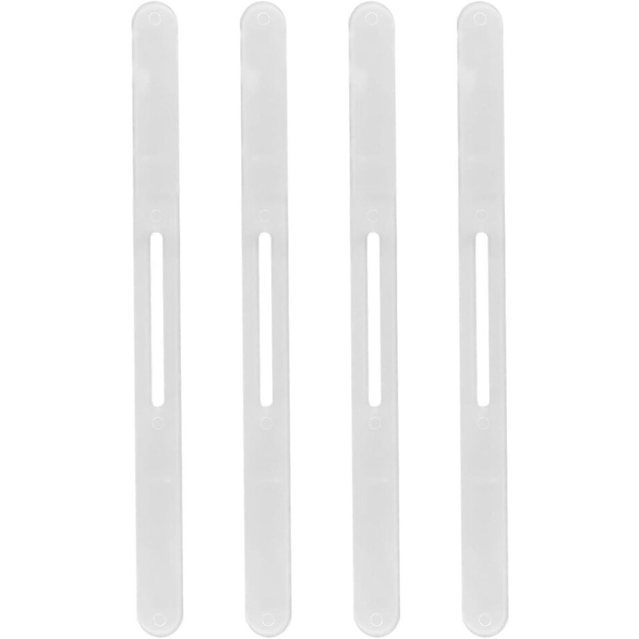 TheLau - Vervangende Strips voor Lakenhouder (4 stuks) - Transparant Plastic - Makkelijk Beddengoed Vasthouden - Universeel Matrasbeschermer Accessoire - Praktisch en Duurzaam. afbeelding 