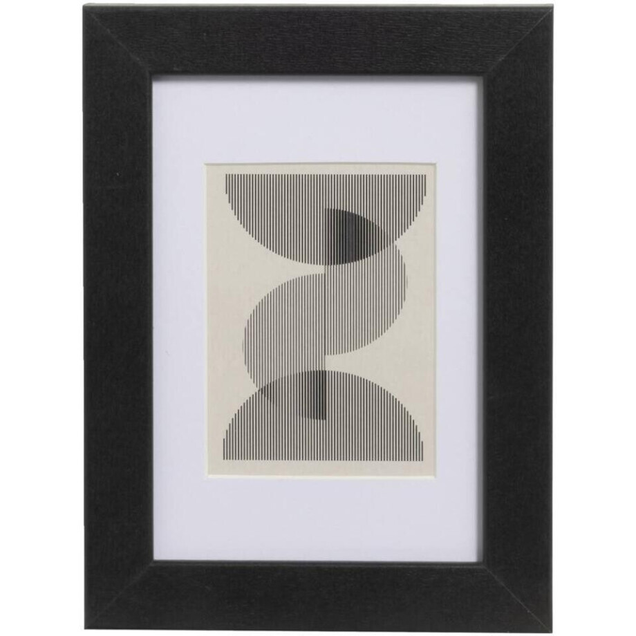 Leen Bakker - Fotolijst Haarlem - 10x15 Cm - MDF/Glas - Zwart afbeelding 1