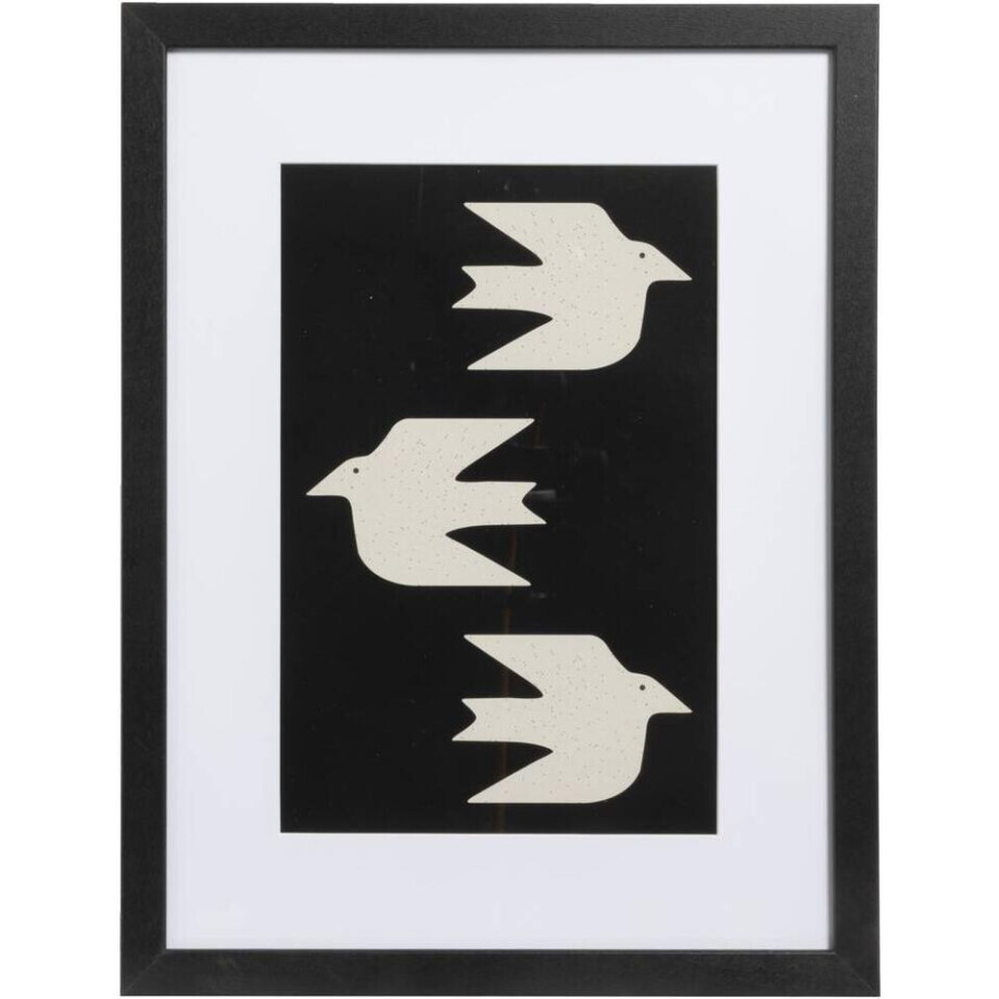 15% korting - Leen Bakker - Fotolijst Haarlem - 30x40 Cm - Glas/MDF - Zwart afbeelding 1