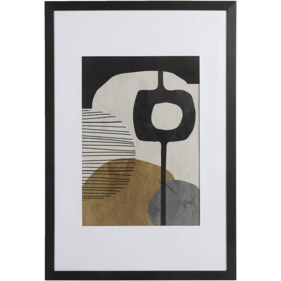 Leen Bakker - Fotolijst Haarlem - 61x91,5 Cm - MDF/Glas - Zwart Leen Bakker - Fotolijst Haarlem - 61x91,5 Cm - MDF/Glas - Zwart afbeelding 1