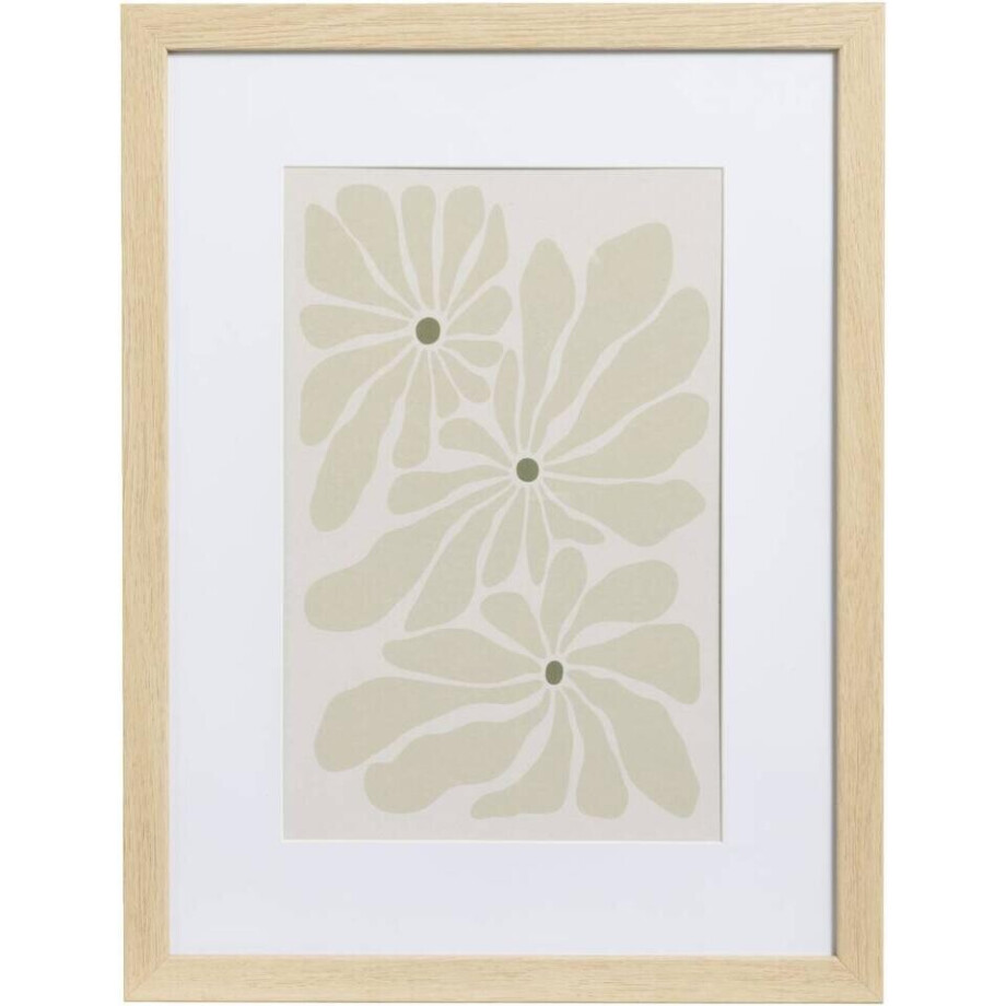 15% korting - Leen Bakker - Fotolijst Haarlem - Naturel - 30x40 Cm - Glas/MDF - Beige afbeelding 1