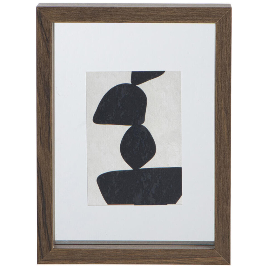 Leen Bakker - Fotolijst Leiden Walnoot - 15x20 Cm - MDF - Bruin - 4x20x15 Cm afbeelding 1