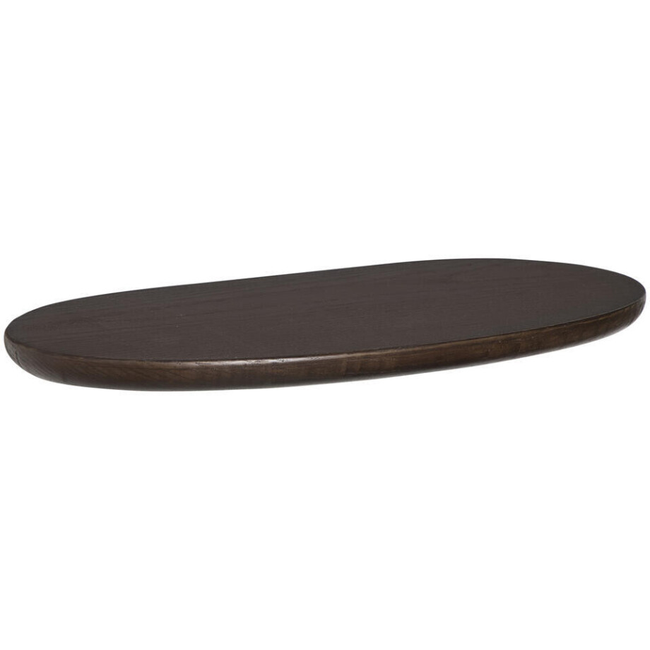 Leen Bakker - Wandplank Daan - Donker Essen - 40x18 Cm - Hout - Bruin afbeelding 1