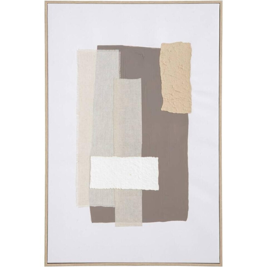 Leen Bakker - Schilderij Fes - Multikleur - 60x40 Cm - Canvas - Beige#Wit#Bruin - 2.5x40x60 Cm afbeelding 1