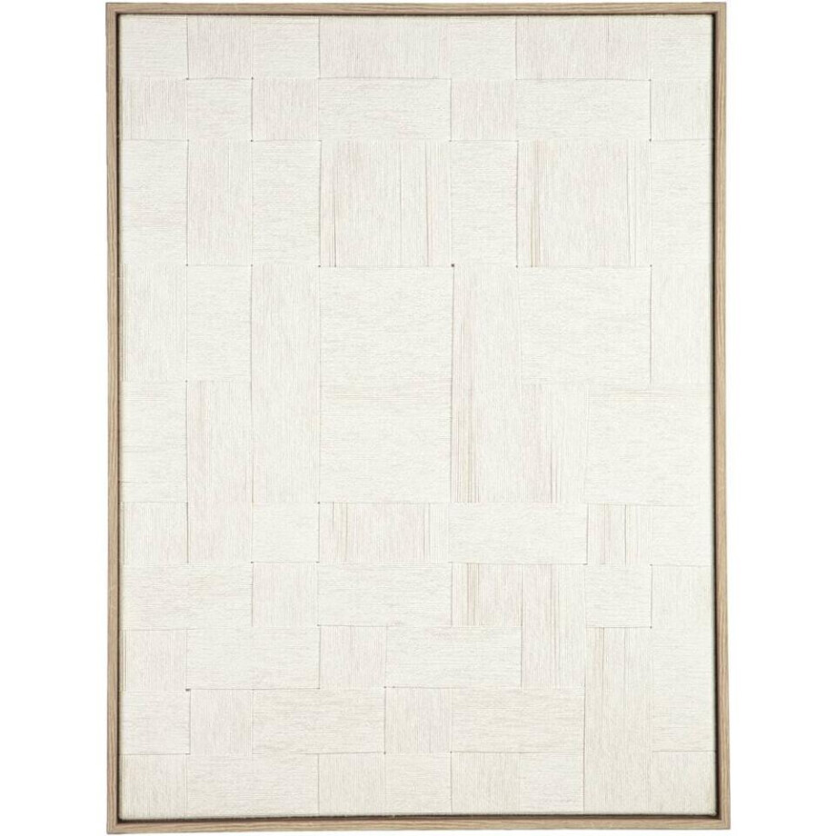 Leen Bakker - Schilderij Nador - Multikleur - 80x60 Cm - Hout/Canvas - Wit#Beige#Crème - 2.9x60x80 Cm afbeelding 1