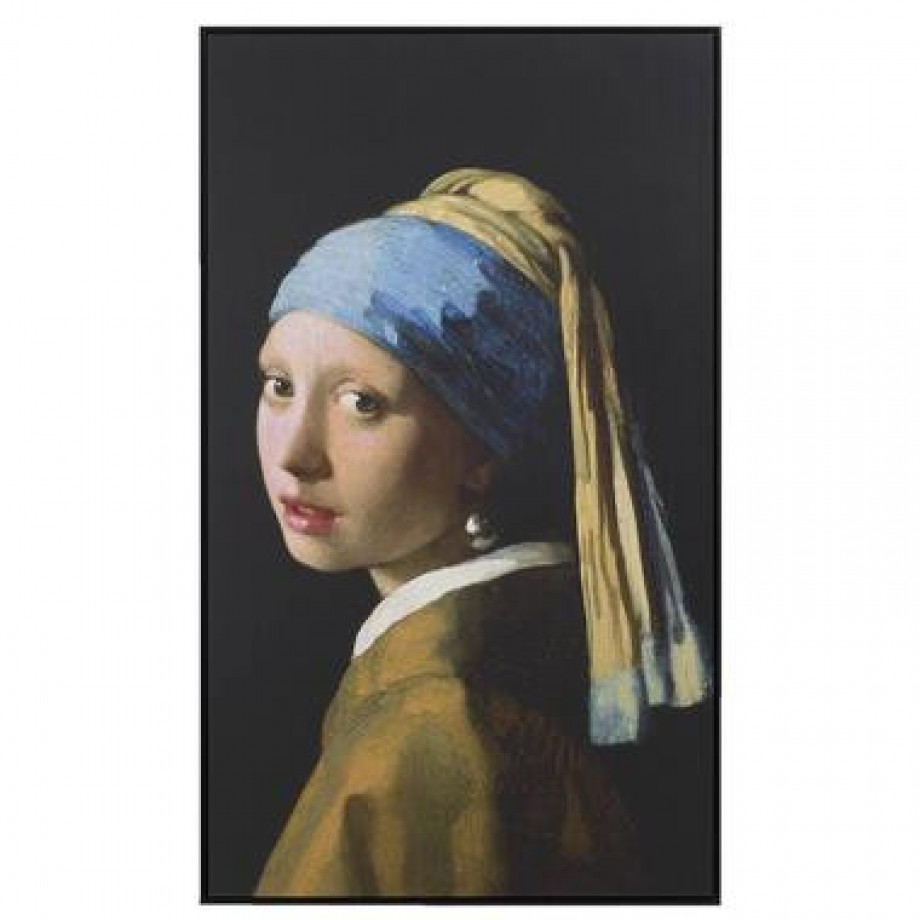 Schilderij Meisje met de Parel - multikleur - 118x70 cm - Leen Bakker afbeelding 1