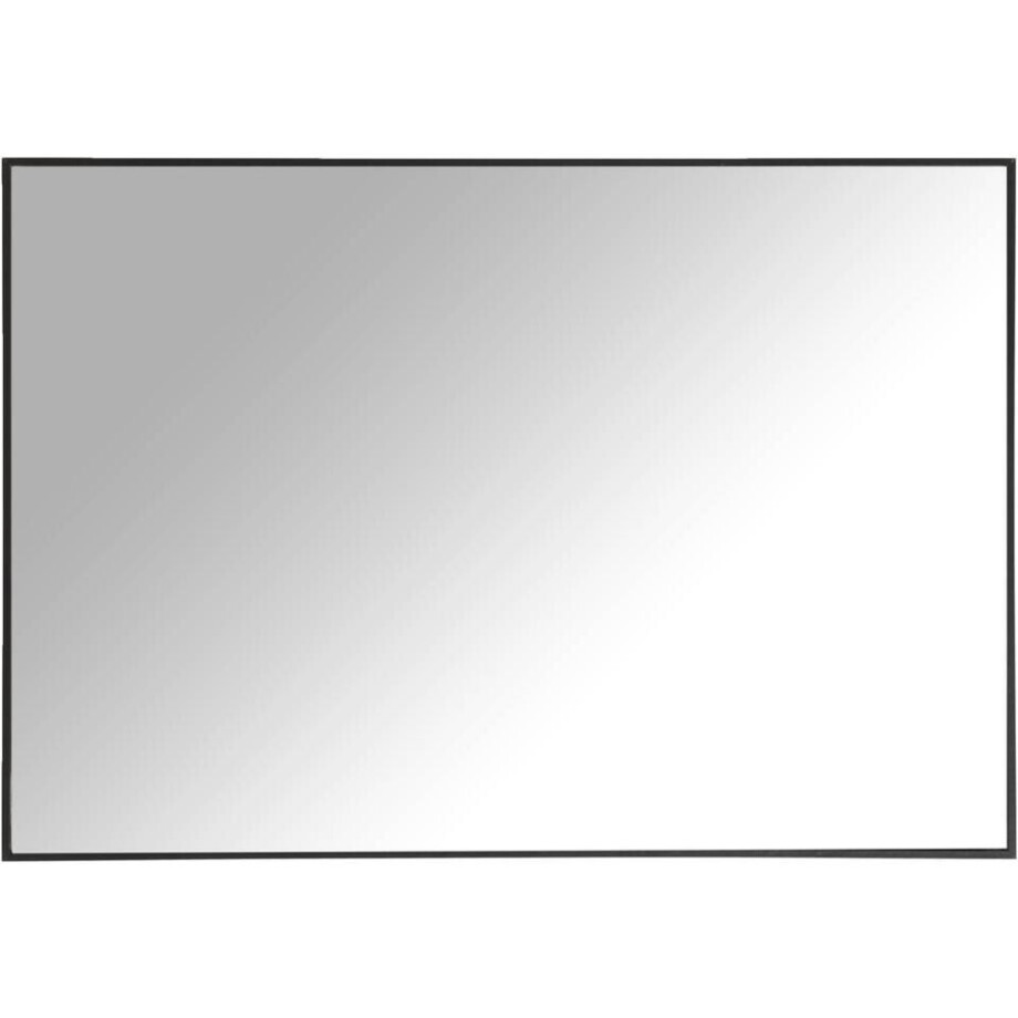 Leen Bakker - Spiegel Metz - 65x45 Cm - MDF - Zwart Leen Bakker - Spiegel Metz - 65x45 Cm - MDF - Zwart afbeelding 1