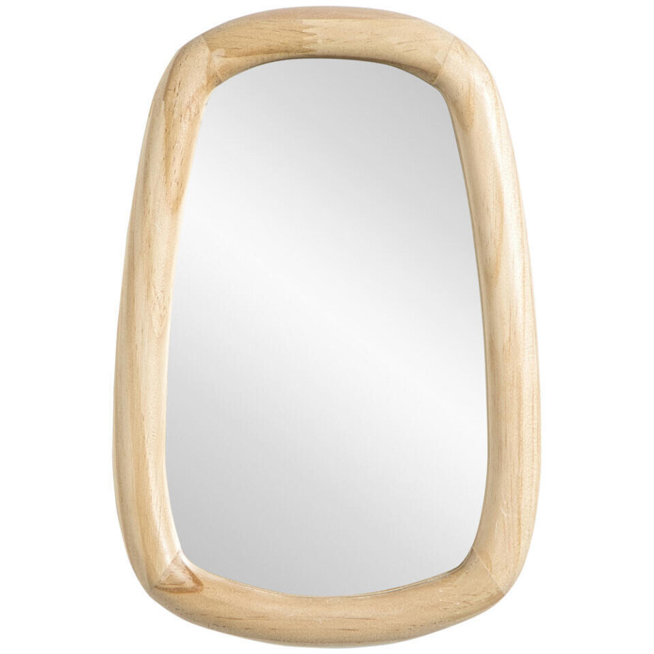 Leen Bakker - Spiegel Moma Naturel Recht - 30x20 Cm - Hout - Bruin - 2.5x20x30 Cm Leen Bakker - Spiegel Moma Naturel Recht - 30x20 Cm - Hout - Bruin - 2.5x20x30 Cm afbeelding 1