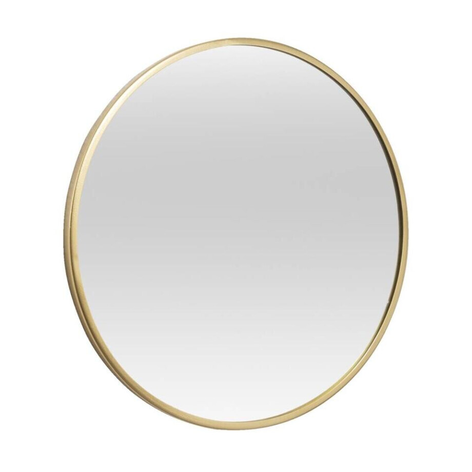 Leen Bakker - Spiegel Madrid - Metaal - Ø40 Cm - Metaal/Glas - Goudkleurig Leen Bakker - Spiegel Madrid - Metaal - Ø40 Cm - Metaal/Glas - Goudkleurig afbeelding 1