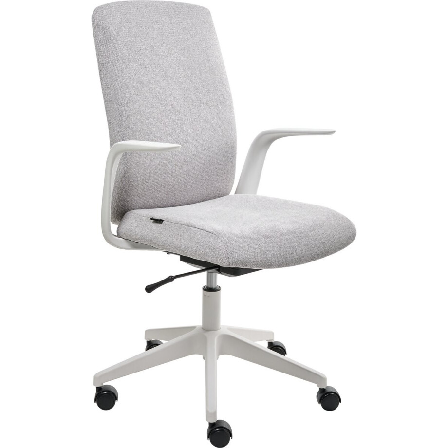 CAPTAIN - Bureaustoel - Lichtgrijs - Polyester afbeelding 1