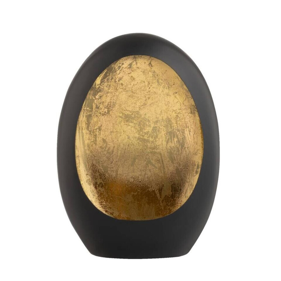 Op=Op | Leen Bakker - Windlicht Brygge - Zwart/Goud - 26x19x10 Cm - Metaal - Zwart#Goudkleurig afbeelding 1
