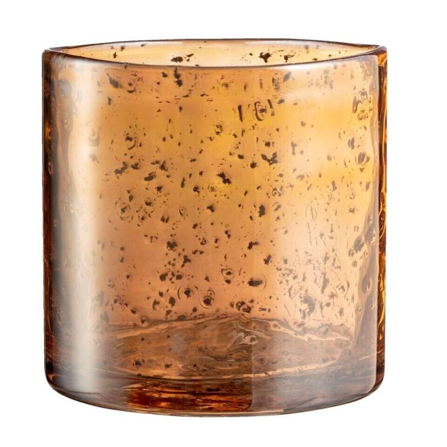 15% korting - Leen Bakker - Waxinelichthouder Ralf - Goudkleur - 10,5xØ10 Cm - Glas - Goudkleurig afbeelding 1