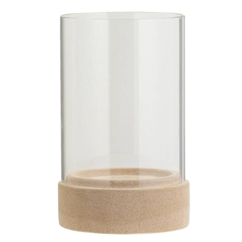 15% korting - Kandelaar Nora Beige Keramiek 25,5x16 Cm afbeelding 