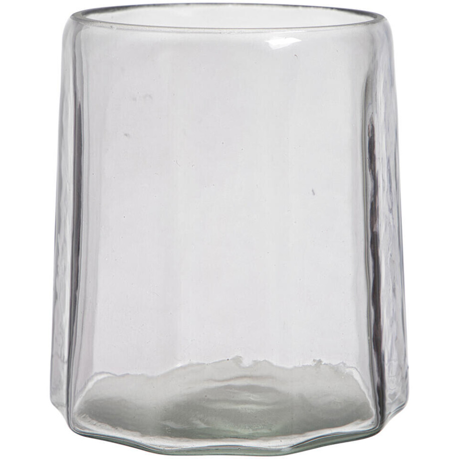 15% korting - Leen Bakker - Theelichthouder Dily - Zand - 12,5xØ12 Cm - Glas - Beige - H12.5 Cm afbeelding 1