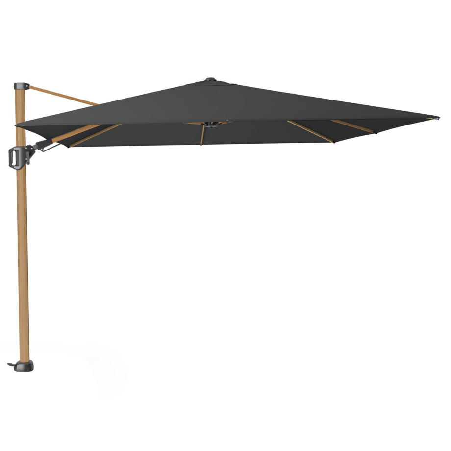 Zweefparasol Challenger T2 premium 300x300cm teak (Faded black) Zweefparasol Challenger T2 premium 300x300cm teak (Faded black) afbeelding
