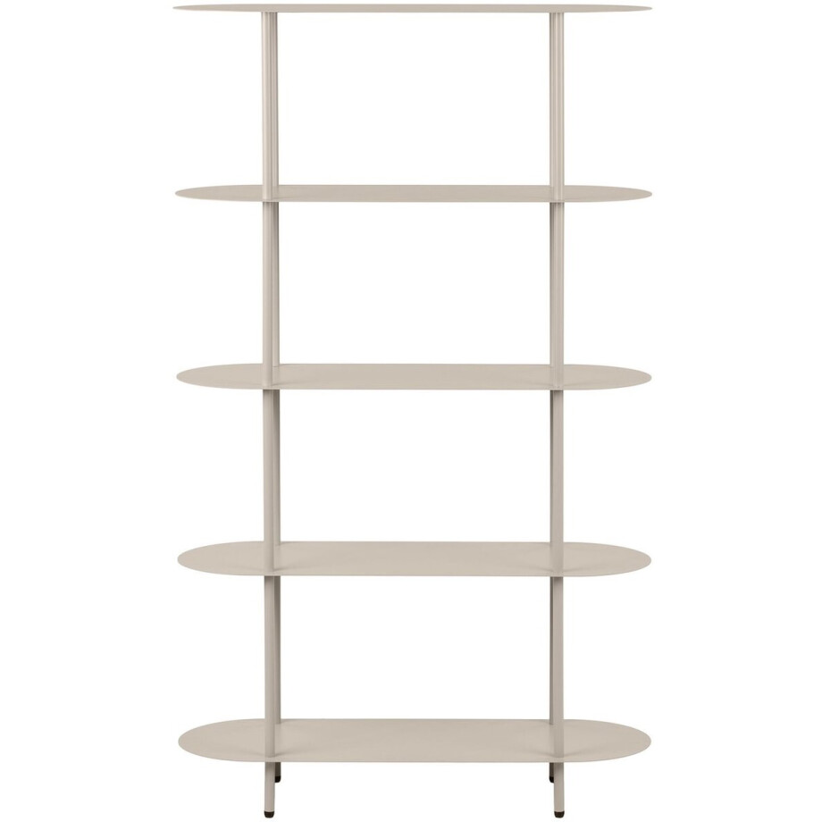 House Nordic Wandkast Rieti - Metaal Zand 5-Planken - 90x31x150cm House Nordic Wandkast Rieti - Metaal Zand 5-Planken - 90x31x150cm afbeelding 1