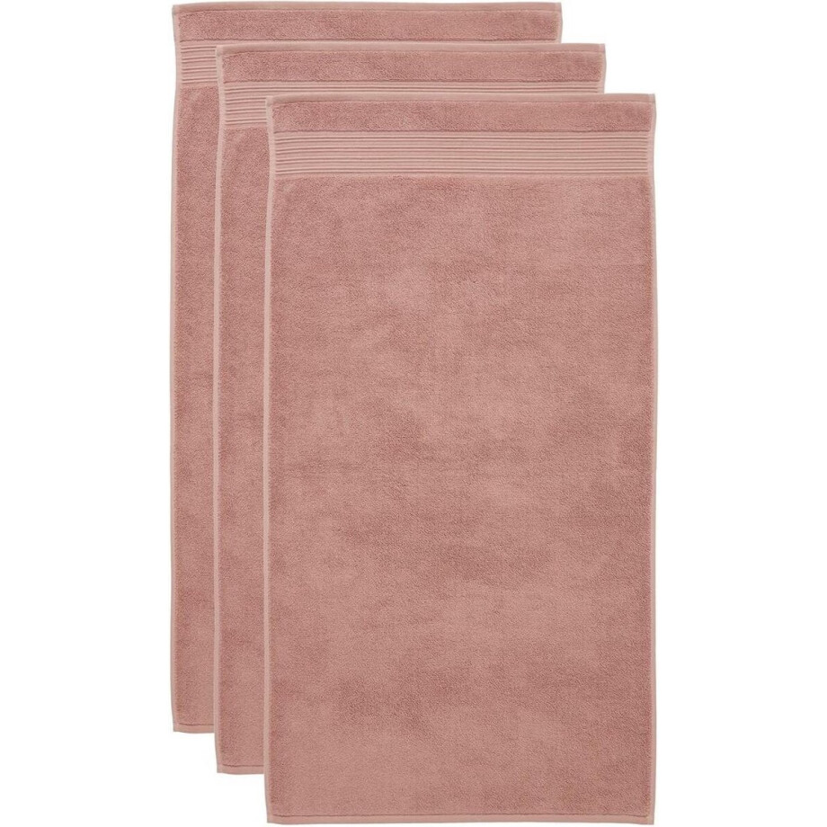 Beddinghouse Care Cotton - Handdoek - 60x100 cm - Set van 3 - Steenrood Beddinghouse Care Cotton - Handdoek - 60x100 cm - Set van 3 - Steenrood afbeelding 1