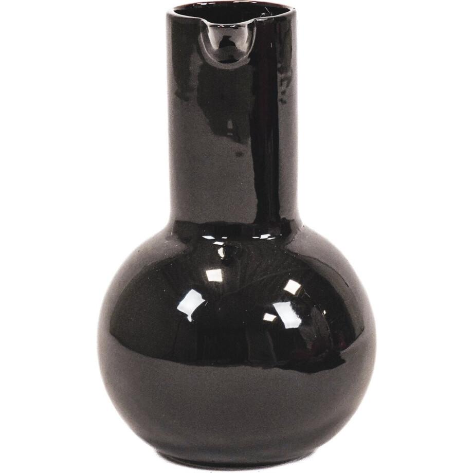 Housevitamin Kan Vaas - Zwart - 17,5x17,5x27,5cm afbeelding 1