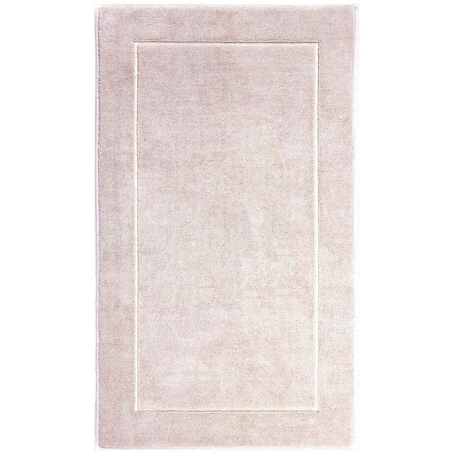 London Badmat Cameo | 70 x 120 cm | Beige / Roze | Katoen London Badmat Cameo | 70 x 120 cm | Beige / Roze | Katoen afbeelding 1