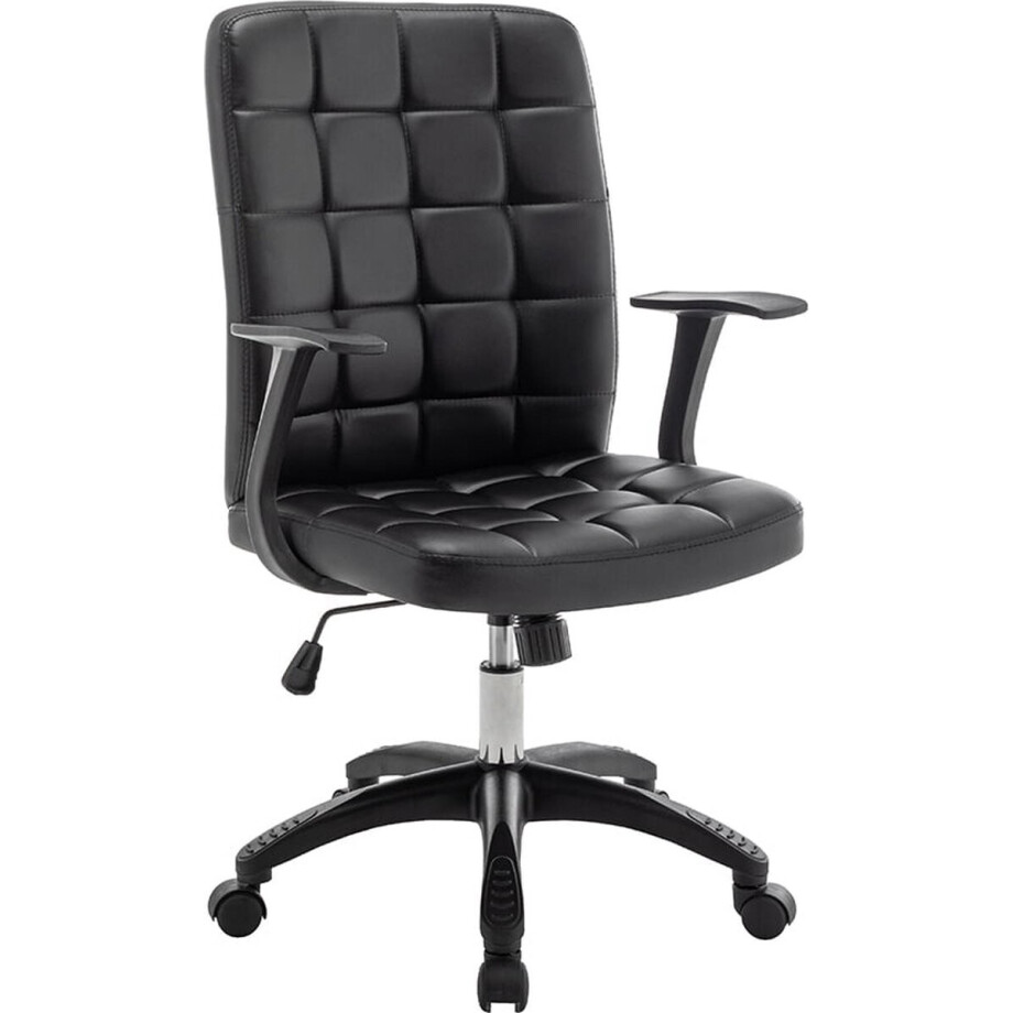 Bureaustoel Omer Zwart - Kunststof - Metaal - Stof - Hoogte 96 cm afbeelding 1