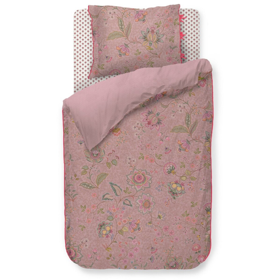 Pip Studio Mumbai Morning dekbedovertrek - Eenpersoons - 140 x 200/220 cm - Roze Pip Studio Mumbai Morning dekbedovertrek - Eenpersoons - 140 x 200/220 cm - Roze afbeelding 1
