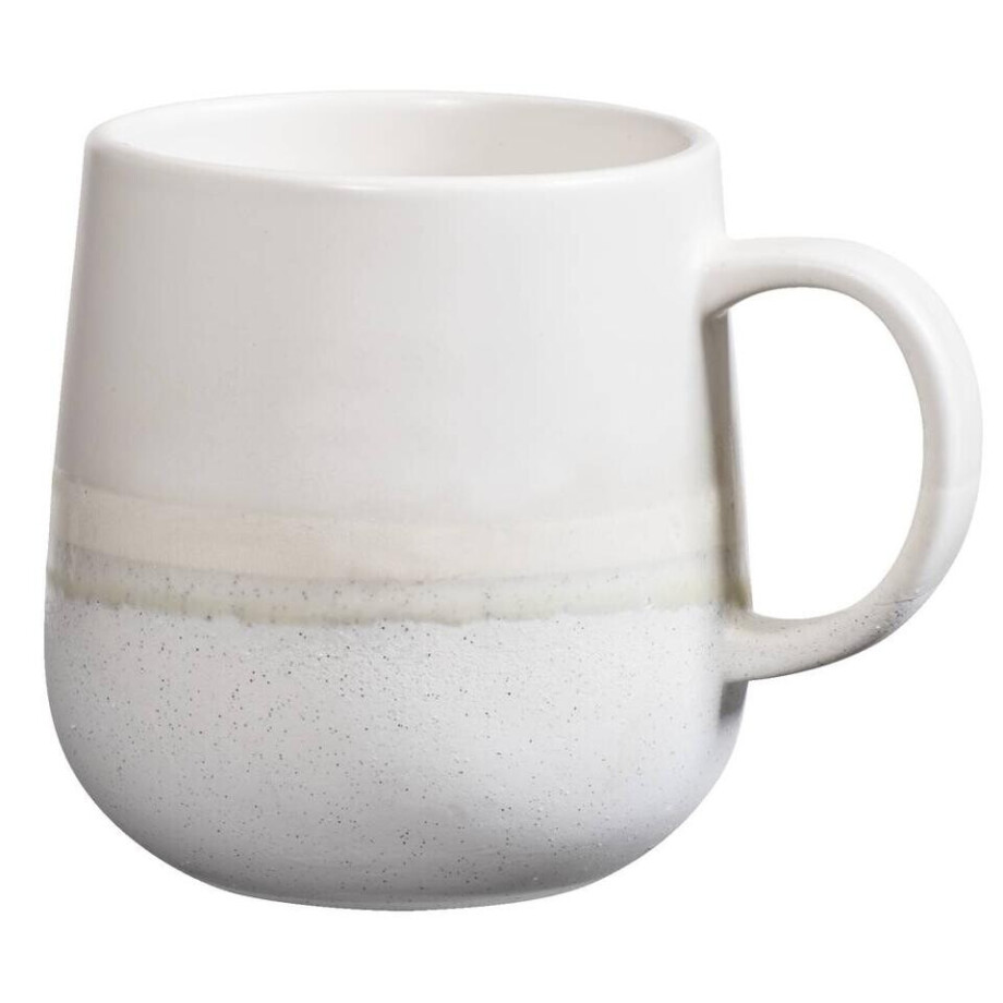 Leen Bakker - Mok Met Oor Pippa - - 400 Ml - Stoneware - Crème - B9.5 Cm Leen Bakker - Mok Met Oor Pippa - - 400 Ml - Stoneware - Crème - B9.5 Cm afbeelding 1