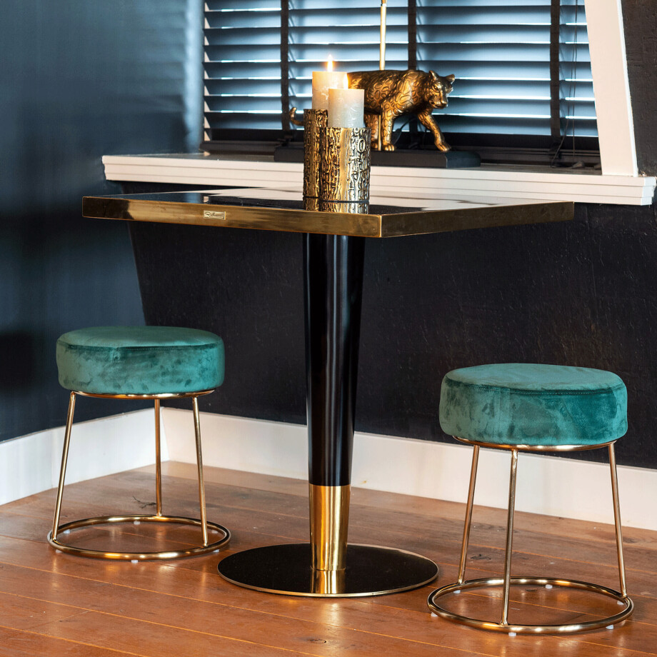 Richmond Vierkante Bistrotafel 'Can Roca' Faux Marmer, 70 x 70cm Richmond Vierkante Bistrotafel 'Can Roca' Faux Marmer, 70 x 70cm afbeelding 1